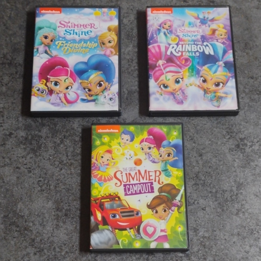 Nickelodeon Shimmer and Shine DVD Set - Pink, Blue, Yellow, Green